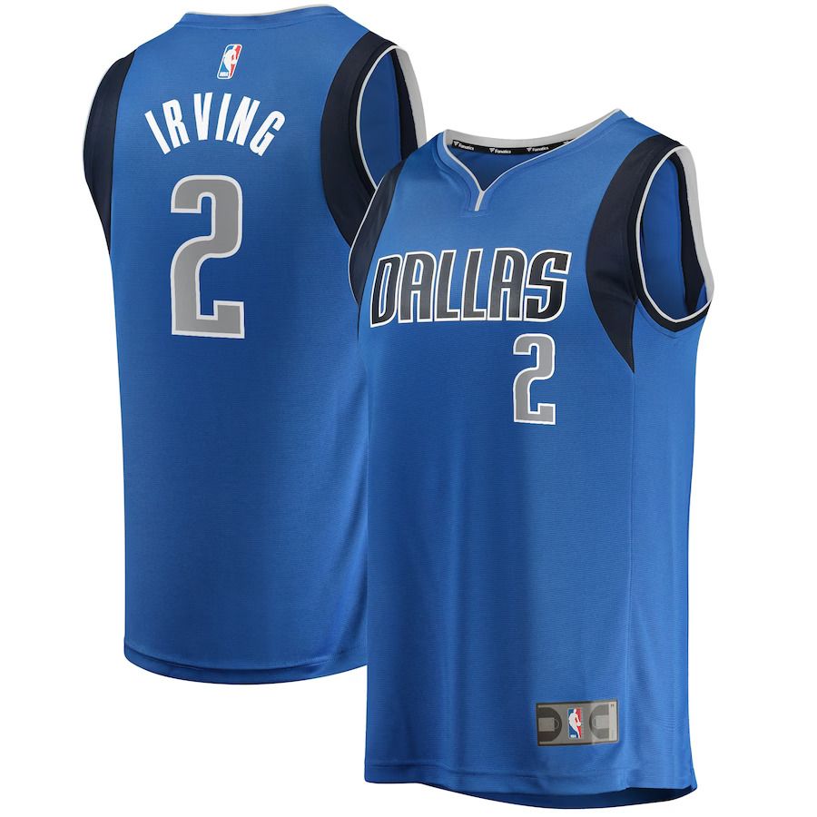 Men Dallas Mavericks #2 Kyrie Irving Fanatics Branded Royal 2022-23 Fastbreak NBA Jersey